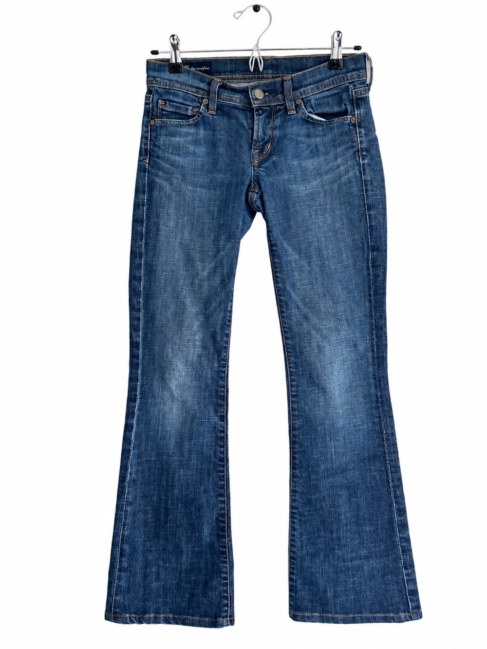Citizens Of Humanity Ingrid Medium Blue Low Waist Flare Jeans Size 24